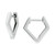 Polished Geometric Small Huggie Hoop Earrings in Sterling Silver, 1/2", Created for Macy's