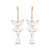 Dangling Earrings in 14K Gold or Rose Gold Plated  or Sterling Silver