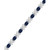 Sapphire (9-1/2 ct. t.w.) & Diamond (1 ct. t.w.) Oval & Flower Link Bracelet in 14k White Gold