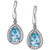 Sky Blue Topaz (4 ct. t.w.) & White Topaz (5/8 ct. t.w.) Drop Earrings in Sterling Silver