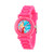 Disney Princess Ariel, Belle and Rapunzel Girls' Pink Plastic Time Teacher Watch