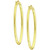Polished Oval (1") Hoop Earrings in 18K Gold-Plated Sterling Silver, Created for Macy's