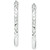 Medium Textured Hoop Earrings in Sterling Silver, 1-1/8", Created for Macy's