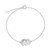 Polished Elephant Charm Ankle Bracelet in Sterling Silver