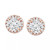 Pavé Cubic Zirconia Stud Earrings (1-3/4 ct. t.w.) in Sterling Silver, Created for Macy's