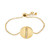 Diamond Circle Bolo Bracelet (1/8 ct. t.w.) in 18k Gold-Plated Sterling Silver