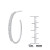 Black Spinel In & Out Medium Hoop Earrings (1-3/4 ct. t.w.) in 14k Gold-Plated Sterling Silver, 1.2" (Also in Lab-Created White Sapphire)