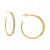 Black Spinel In & Out Medium Hoop Earrings (1-3/4 ct. t.w.) in 14k Gold-Plated Sterling Silver, 1.2" (Also in Lab-Created White Sapphire)