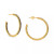 Black Spinel In & Out Medium Hoop Earrings (1-3/4 ct. t.w.) in 14k Gold-Plated Sterling Silver, 1.2" (Also in Lab-Created White Sapphire)