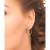 Black Spinel In & Out Medium Hoop Earrings (1-3/4 ct. t.w.) in 14k Gold-Plated Sterling Silver, 1.2" (Also in Lab-Created White Sapphire)