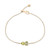 Peridot (3/8 ct. t.w.) & Green Tourmaline (1/3 ct. t.w.) Link Bracelet in 14k Gold-Plated Sterling Silver, Created for Macy's