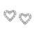 Diamond Heart Stud Earrings in Sterling Silver (1/10 ct. t.w.)