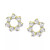 Cubic Zirconia Pear Circle Stud Earrings, Created for Macy's