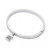 Pave Lock Charm Bangle