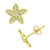 Cubic Zirconia Flower Stud Earrings in 18K Gold-Plated Sterling Silver, Created for Macy's