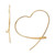 Wire Heart Threader Earrings in 18k Gold-Plated Sterling Silver, Created for Macy's