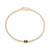Green Tourmaline Curb Link Bracelet (1/2 ct. t.w.) in 14k Gold-Plated Sterling Silver, Created for Macy's