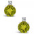 Peridot (1-1/10 ct. t.w.) and Diamond Accent Stud Earrings in 14K Yellow Gold