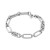 Platinum Plated Empire Link Chain Bracelet
