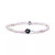 Jac & Jo by Anzie Pink Opal & White Topaz Bead Stretch Bracelet in Sterling Silver