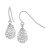 Crystal Pavé Teardrop Drop Earrings in Sterling Silver, Created for Macy's