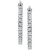 Small Cubic Zirconia In & Out Oval Hoop Earrings in 18k Gold-Plated Sterling Silver, 0.6", Created for Macy's