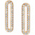 Cubic Zirconia Paperclip Link Stud Earrings, Created for Macy's