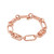 14K Rose Gold-Plated Brass Empire Link Chain Bracelet