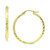 Small Textured Hoop Earrings in 18k Gold-Plated Sterling Silver, 3/4", Created for Macy's