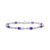 Amethyst and White Topaz Bracelet (3-5/8 ct. t.w and 2 ct. t.w) in Sterling Silver