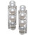 Cultured Freshwater Button Pearl (4mm) & Cubic Zirconia Small Hoop Earrings in Sterling Silver, Created for Macy's
