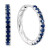 EFFY® Emerald Small Hoop Earrings (7/8 ct. t.w.) in Gold-Plated Sterling Silver, 0.5" (Also available in Sapphire and Ruby)