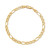 Men's Figaro/Mariner Link Chain Bracelet in 10k Gold