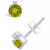Peridot (5/8 ct. t.w.) and Diamond Accent Stud Earrings in 14K Yellow Gold