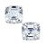 Cubic Zirconia Asscher Stud Earrings in 14k White Gold, Created for Macy's