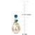 Cultured South Sea Pearl (9-10mm) & Blue Topaz (2 ct. t.w.), & Diamond Accent Drop Earrings in 14k Gold