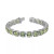 Green Quartz Link Bracelet (38 ct. t.w.) in Sterling Silver (Also in Pink Amethyst)