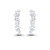 Cubic Zirconia Multi Shape Ear Climbers in Sterling Silver
