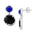 EFFY® Lapis Lazuli & Onyx Drop Earrings in Sterling Silver