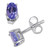 Tanzanite Stud Earrings (7/8 ct. t.w.) in 14k White Gold