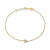 Diamond Starflower Link Bracelet (1/8 ct. t.w.) in 14k Gold