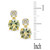 Prasiolite (5-3/4 ct. t.w.) & White Quartz (1-1/3 ct. t.w.) Drop Earrings in 14k Gold-Plated Sterling Silver