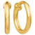 Polished Clip-On Hoop Earrings in 14k Gold