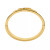 14K Gold Plated Croc Empire Bangle Bracelet
