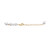 Cultured Freshwater Baroque Pearl (4-5mm) & Cubic Zirconia Link Bracelet in 14k Gold-Plated Sterling Silver