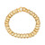 Men's Railroad Track Polished Bracelet in 10k Gold