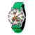 Boy's Disney Toy Story 4 Woody, Buzz Lighter Green Plastic Time Teacher Strap Watch 32mm