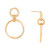 Doorknocker Drop Earrings in 10k Gold