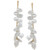 Cultured Freshwater Pearl (7 x 10mm, 12 x 20mm) Cluster Linear Drop Earrings in 14k Gold-Plated Sterling Silver