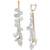 Cultured Freshwater Pearl (7 x 10mm, 12 x 20mm) Cluster Linear Drop Earrings in 14k Gold-Plated Sterling Silver